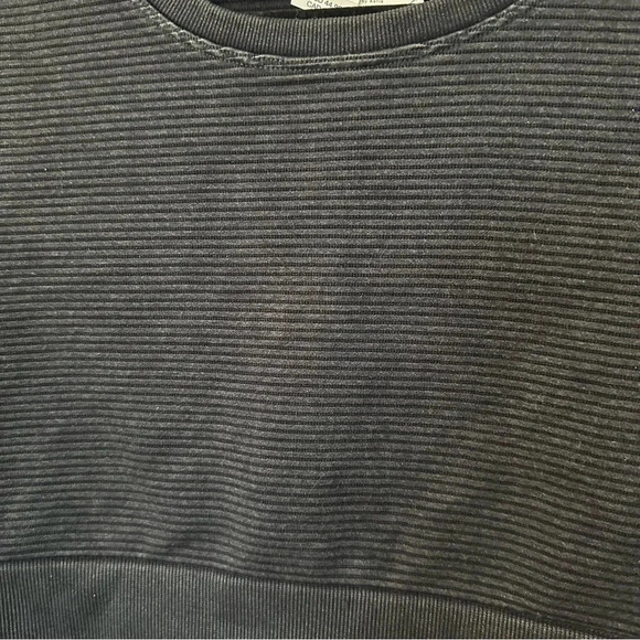 Offline by Aerie Women's Black Textured Short Sleeve Cropped Top Size L NWT - Picture 3 of 7